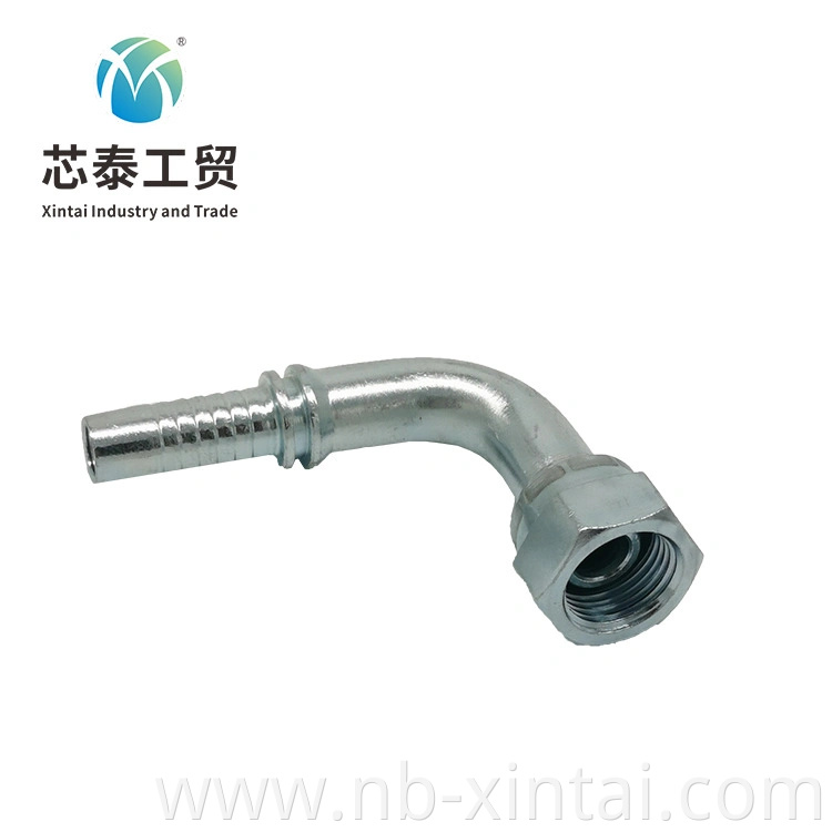 20191 Bsp Muitiseal Fitting 90 Curved Hydraulic Hose Nipple Connectors Swivel Barb Fitting